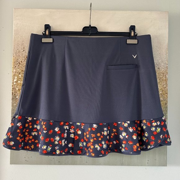 Callaway TrueSculpt Floral Block Flounce Hem Golf Skort (NWT) - Picture 7 of 15